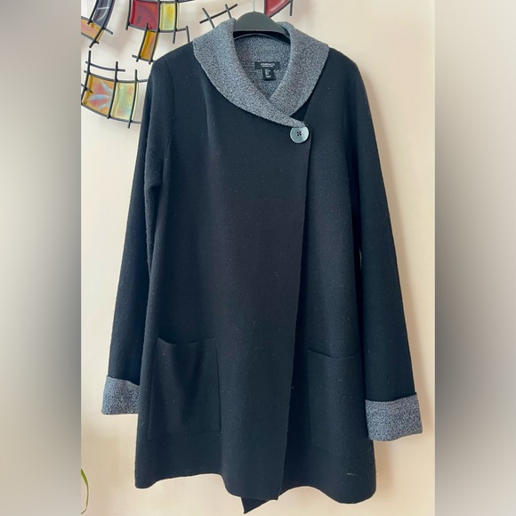 Jones New York Sweaters - Jones & Co Wool Blend Single Button Sweater Jacket Size Large